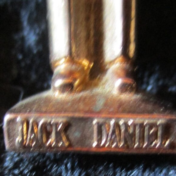 Vintage Jack Daniel Metal Pendant Figure Stamped 1850-1911 Collectible Miniature - Picture 3 of 4